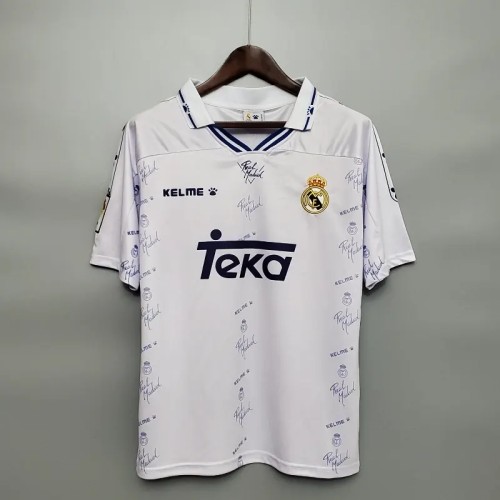Real Madrid 1994-96 Retro Home Soccer Jersey - Fan Version
