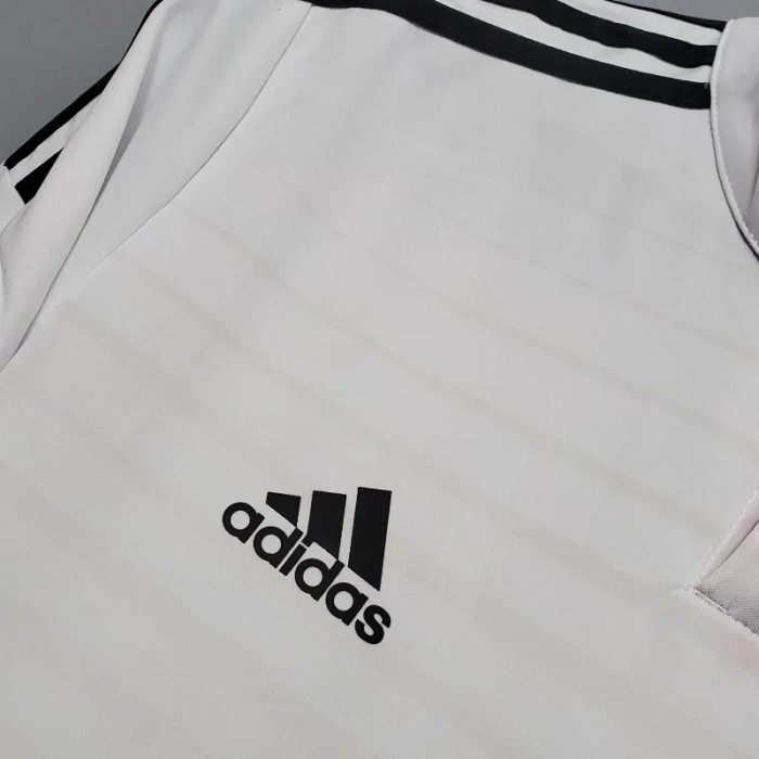 Long Sleeve Real Madrid 2014-15 Retro Home Soccer Jersey - Fan Version