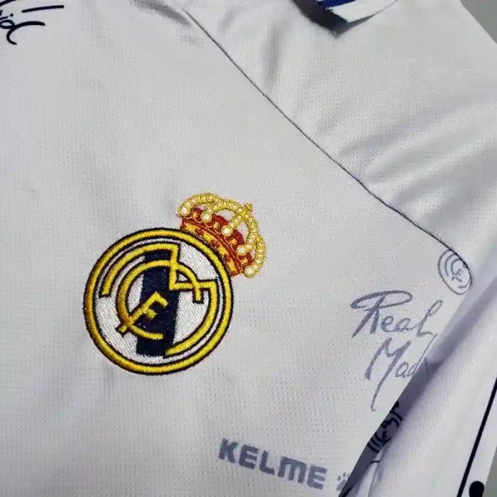 Real Madrid 1994-96 Retro Home Soccer Jersey - Fan Version