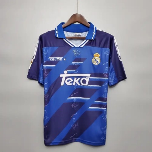 Real Madrid 1994-96 Retro Away Soccer Jersey - Fan Version