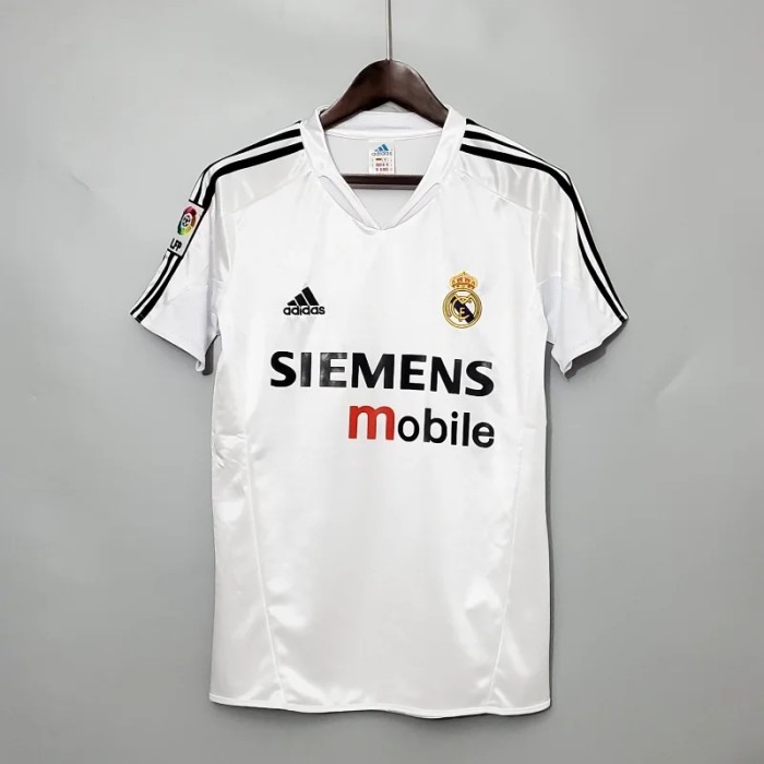 Real Madrid 2004-05 Retro Home Soccer Jersey - Fan Version
