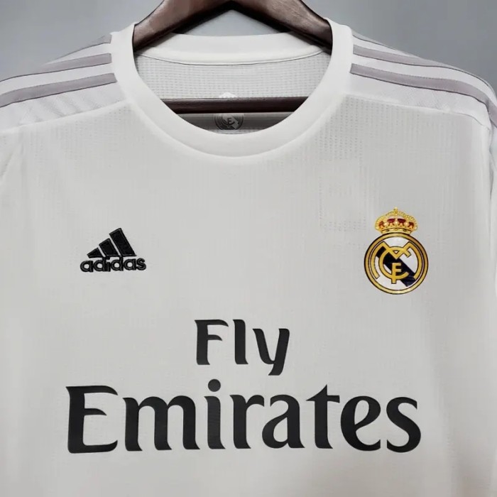 Real Madrid 2015-16 Retro Home Soccer Jersey - Fan Version