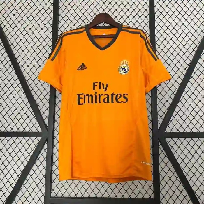 Real Madrid 2013-14 Retro Away Soccer Jersey - Fan Version