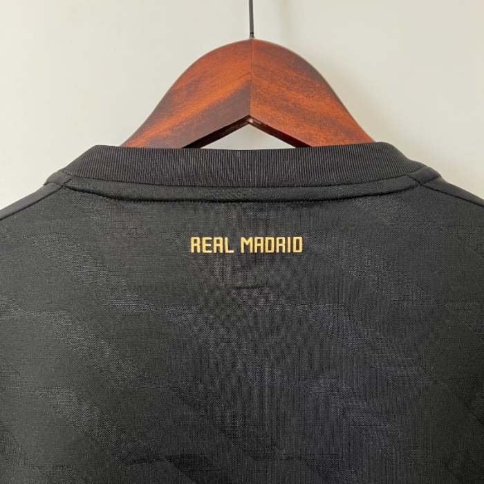Long Sleeve Real Madrid 2011-12 Retro Away Soccer Jersey - Fan Version
