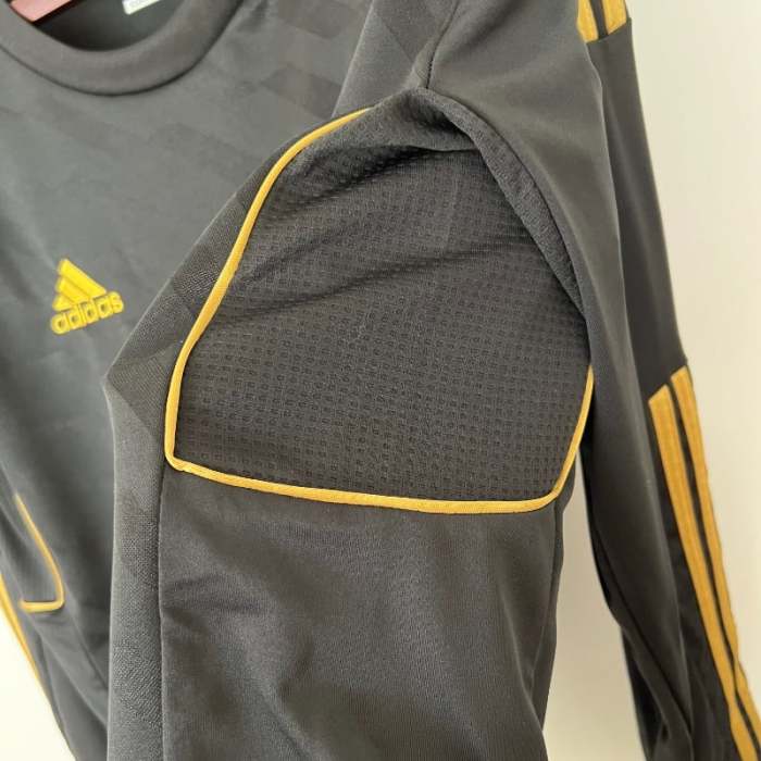 Long Sleeve Real Madrid 2011-12 Retro Away Soccer Jersey - Fan Version