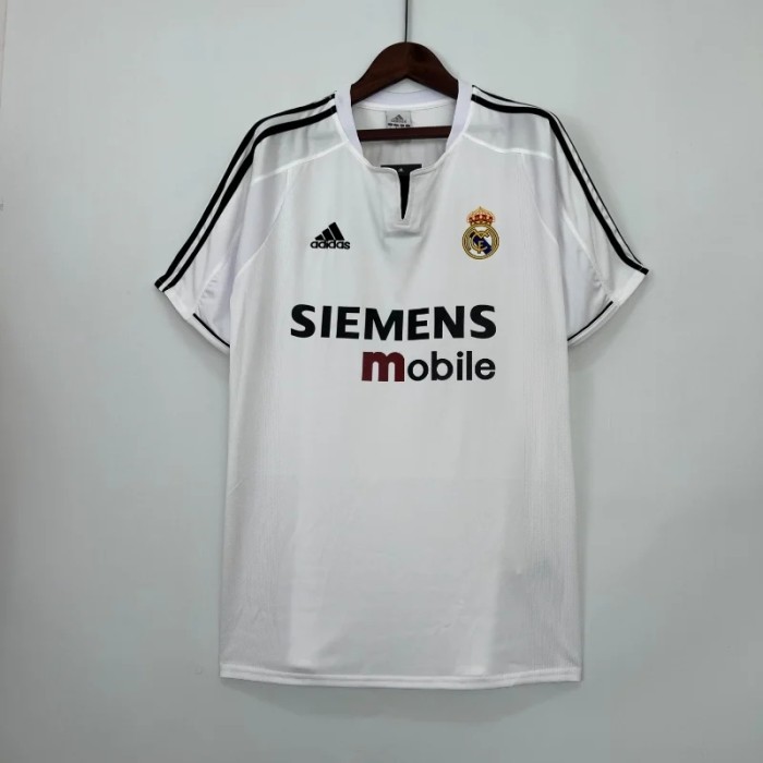 Real Madrid 2003-04 Retro Home Soccer Jersey - Fan Version