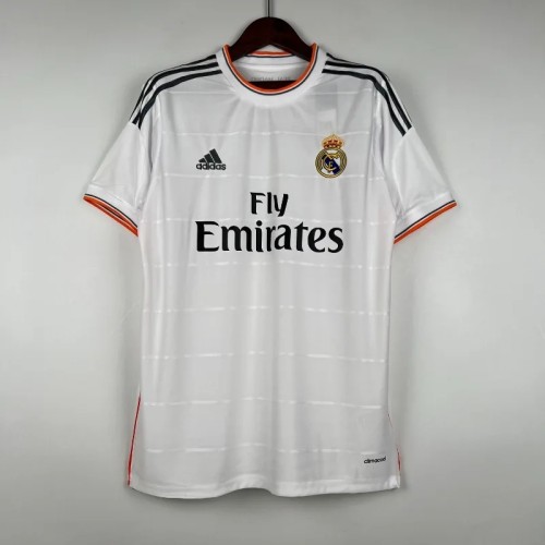 Real Madrid 2013-14 Retro Home Soccer Jersey - Fan Version