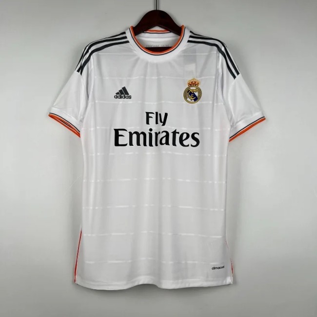 Real Madrid 2013-14 Retro Home Soccer Jersey - Fan Version