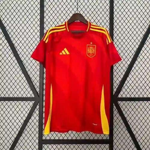Spain 2024 Home Retro Soccer Jersey - Fan Version