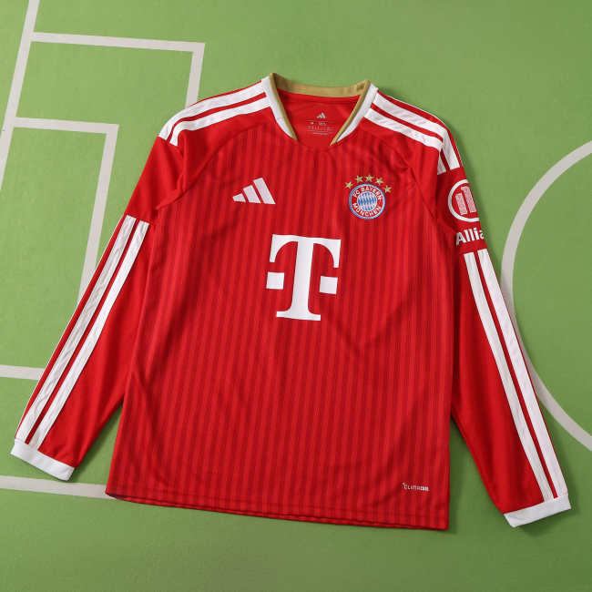 Long Sleeves Bayern Munich 26/27 Home Soccer Jersey - Fan Version