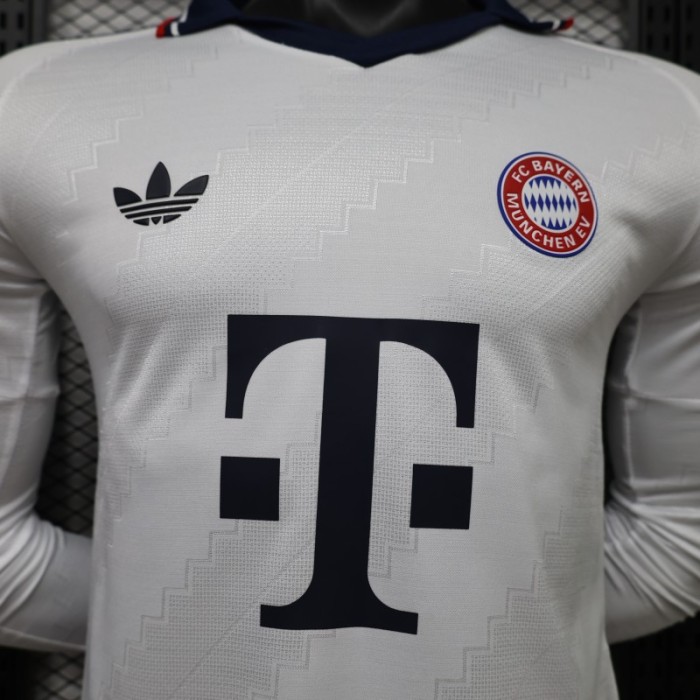 Long Sleeves Bayern Munich 26/27 Away Soccer Jersey - Player Version