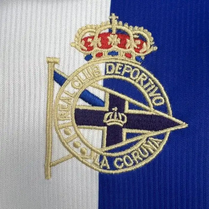 Deportivo de La Coruña 1999-00 Retro Home Soccer Jersey - Fan Version