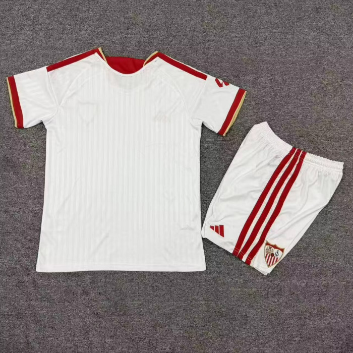 Sevilla Fc 26/27 Home Soccer Jerseys – Kids Kit