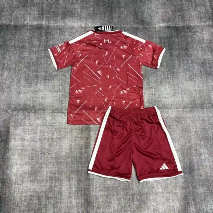 Liverpool 25/26 Home Soccer Jerseys – Kids Kit