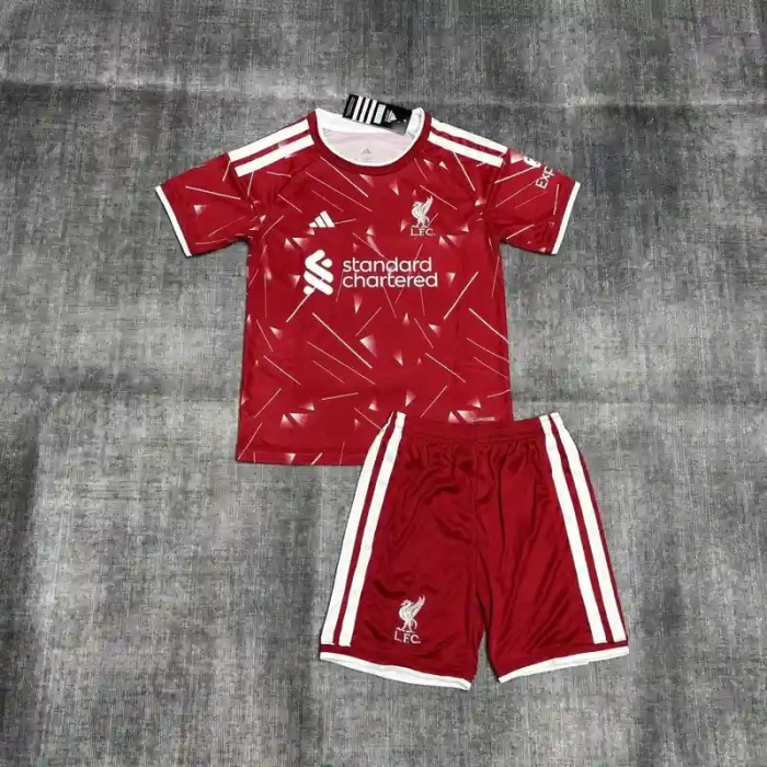 Liverpool 25/26 Home Soccer Jerseys – Kids Kit