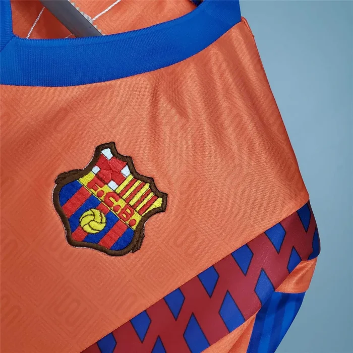 Barcelona 1991-92 Away Retro Soccer Jersey- Fan Version