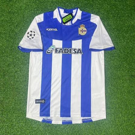 Deportivo de La Coruña 2003-04 Retro Home Soccer Jersey - Fan Version