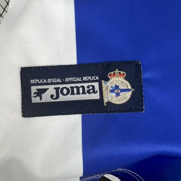 Deportivo de La Coruña 2003-04 Retro Home Soccer Jersey - Fan Version