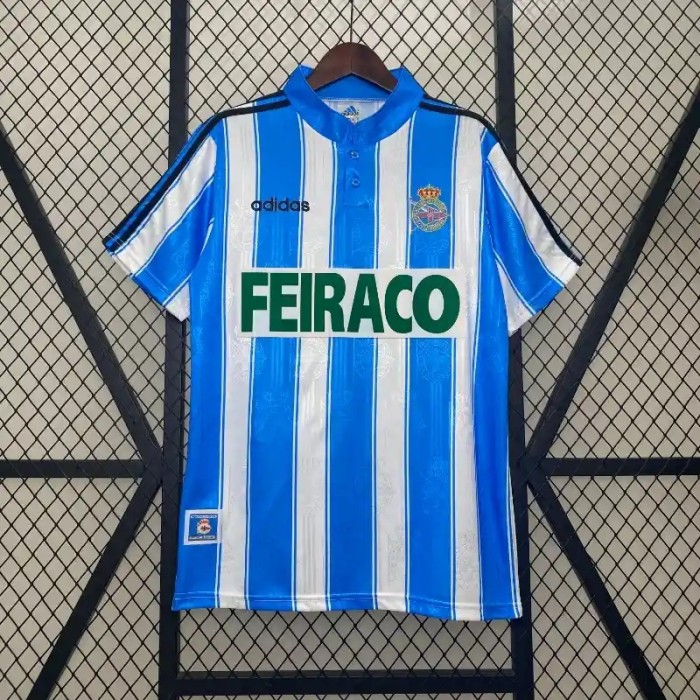 Deportivo de La Coruña 1997-98 Retro Home Soccer Jersey - Fan Version