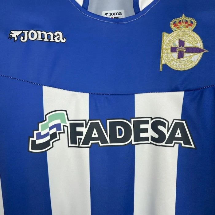 Deportivo de La Coruña 2003-04 Retro Home Soccer Jersey - Fan Version