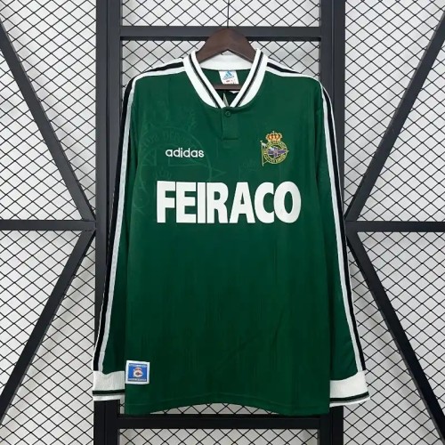 Long Sleeve Deportivo de La Coruña 1999-00 Retro Away Soccer Jersey - Fan Version