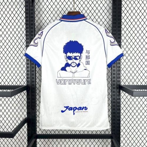 Japan 1998 Away Retro Bad Bunny Soccer Jersey- Fan Version