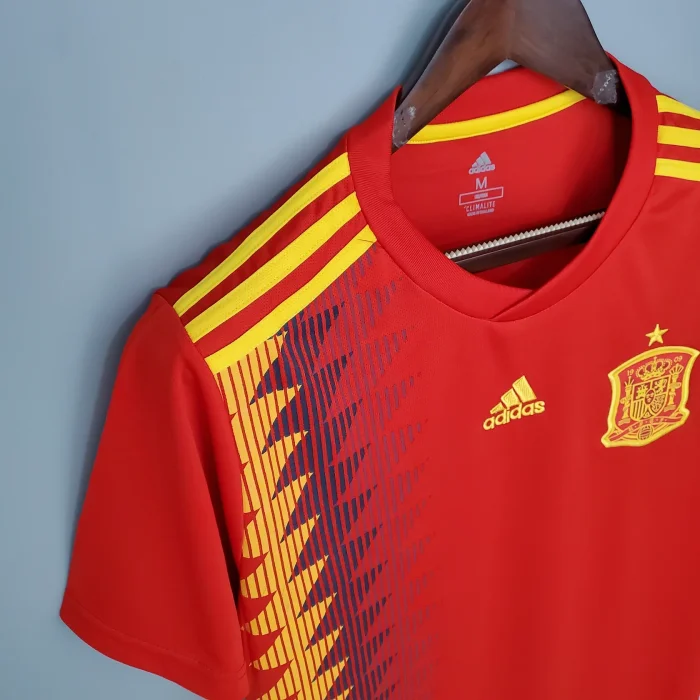 Spain 2018 Home Retro Soccer Jersey - Fan Version