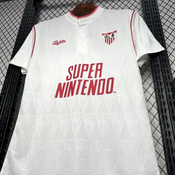 Sevilla Fc 1991-92 Home Soccer Jersey - Fan Version