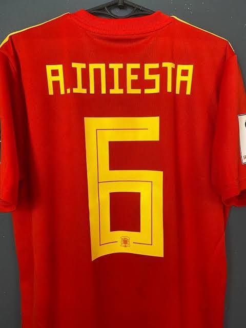 Spain 2018 Home Retro Soccer Jersey - Fan Version