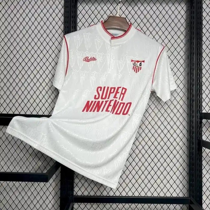 Sevilla Fc 1991-92 Home Soccer Jersey - Fan Version