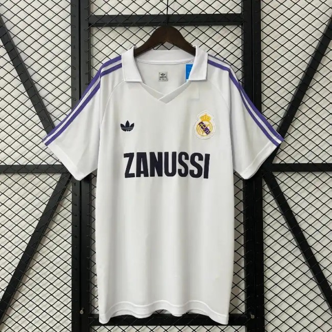 Real Madrid 1984-85 Retro Home Soccer Jersey - Fan Version