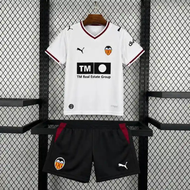 Valencia 26/27 Home Soccer Jersey- Kids Kit