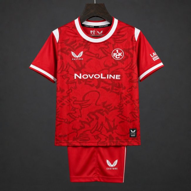 1. FC Kaiserslautern 26/27 Home Soccer Jerseys – Kids Kit