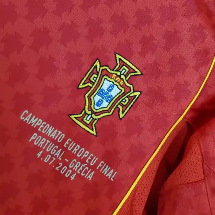 Portugal 2004 Home Retro Soccer Jersey- Fan Version