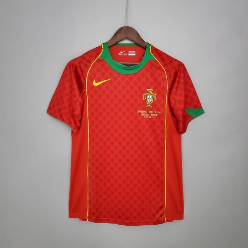 Portugal 2004 Home Retro Soccer Jersey- Fan Version