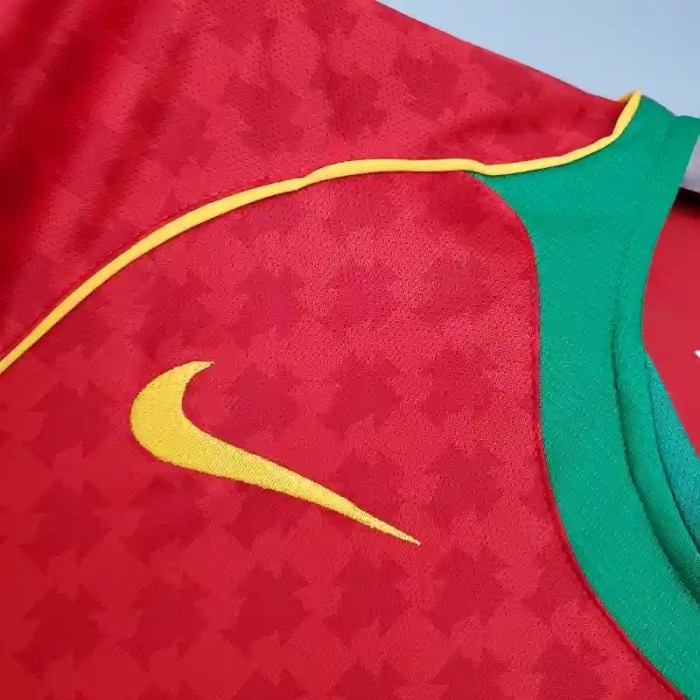 Portugal 2004 Home Retro Soccer Jersey- Fan Version