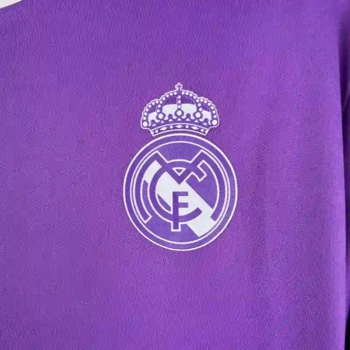Long Sleeve Real Madrid 2016/17 Away Retro Soccer Jersey - Fan Version