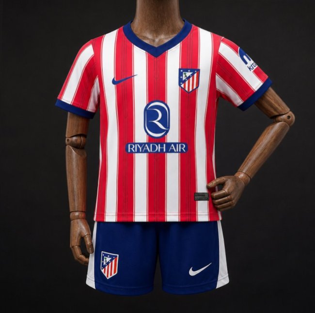 Atletico Madrid 26/27 Home Soccer Jerseys – Kids Kit