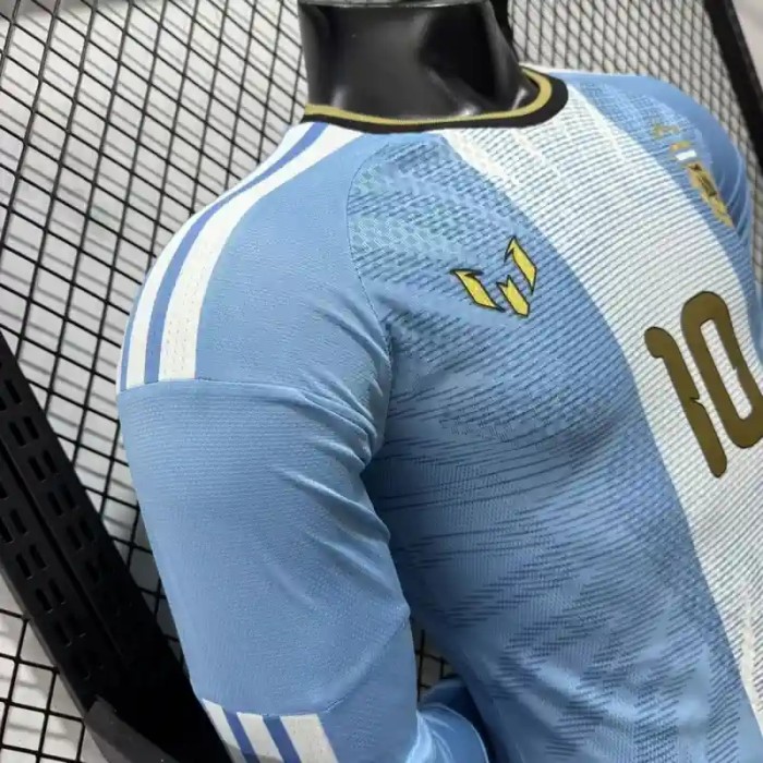 Long Sleeves Argentina 2026 Argentina x Messi Home Jersey - Player Version