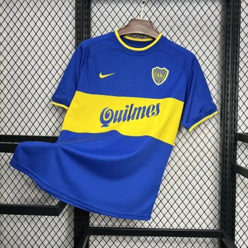 Boca Juniors 2000-01 Home Retro Soccer Jersey- Fan Version