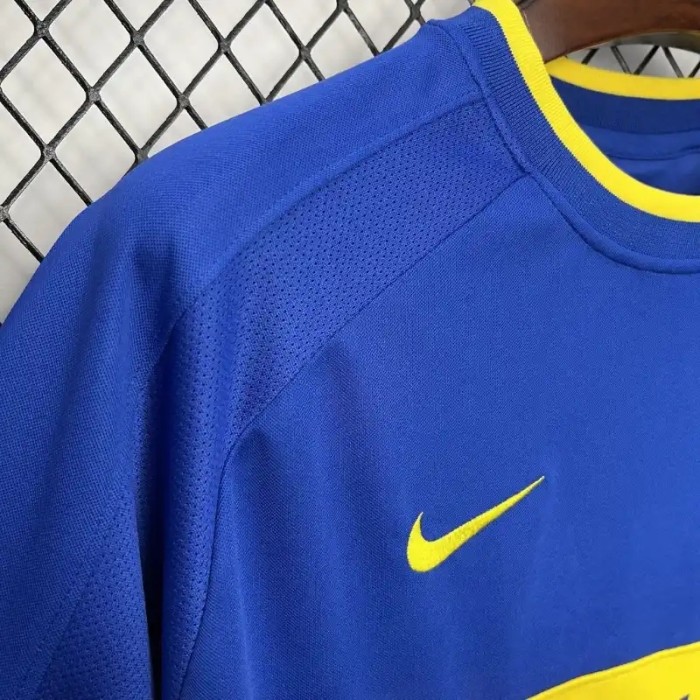 Boca Juniors 2000-01 Home Retro Soccer Jersey- Fan Version