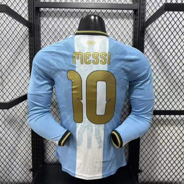 Long Sleeves Argentina 2026 Argentina x Messi Home Jersey - Player Version