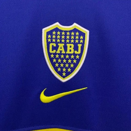 Boca Juniors 2002-03 Home Retro Soccer Jersey- Fan Version