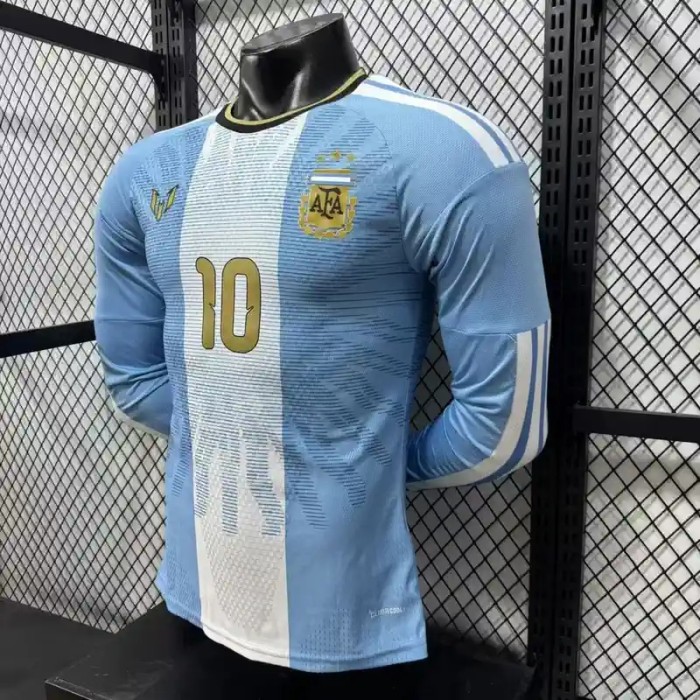 Long Sleeves Argentina 2026 Argentina x Messi Home Jersey - Player Version