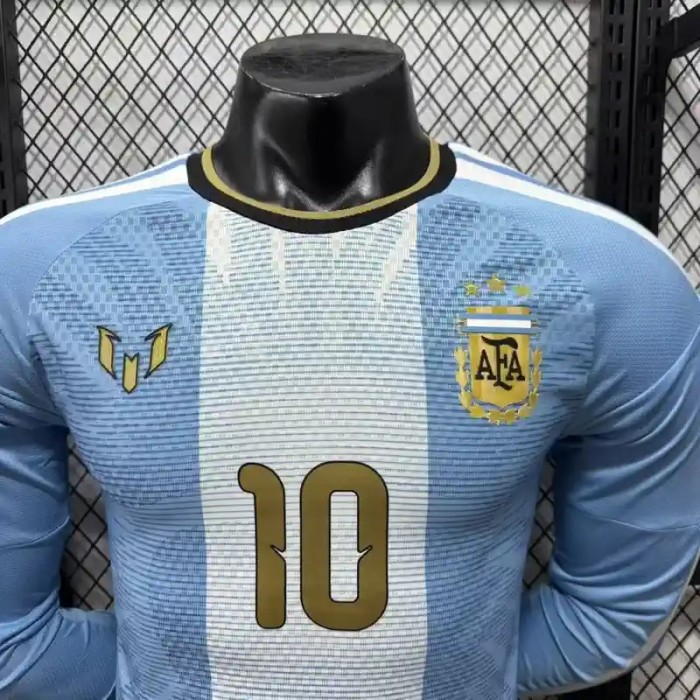 Long Sleeves Argentina 2026 Argentina x Messi Home Jersey - Player Version