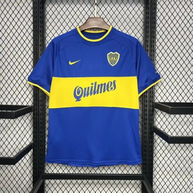 Boca Juniors 2000-01 Home Retro Soccer Jersey- Fan Version