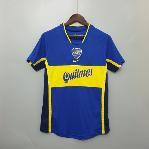 Boca Juniors 2001 Home Retro Soccer Jersey- Fan Version