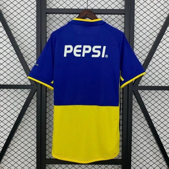 Boca Juniors 2002-03 Home Retro Soccer Jersey- Fan Version