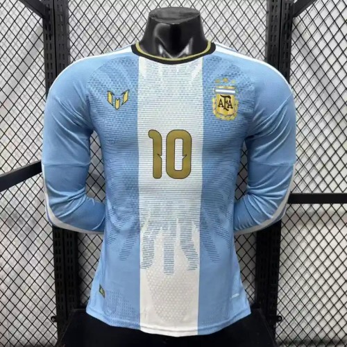 Long Sleeves Argentina 2026 Argentina x Messi Home Jersey - Player Version