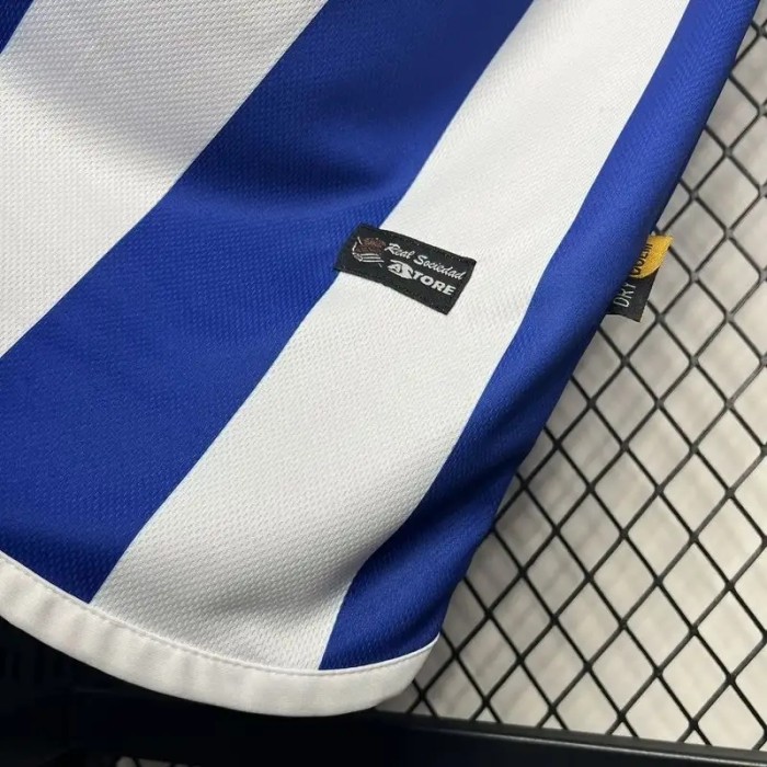 Real Sociedad 2002-03 Retro Home Soccer Jersey - Fan Version